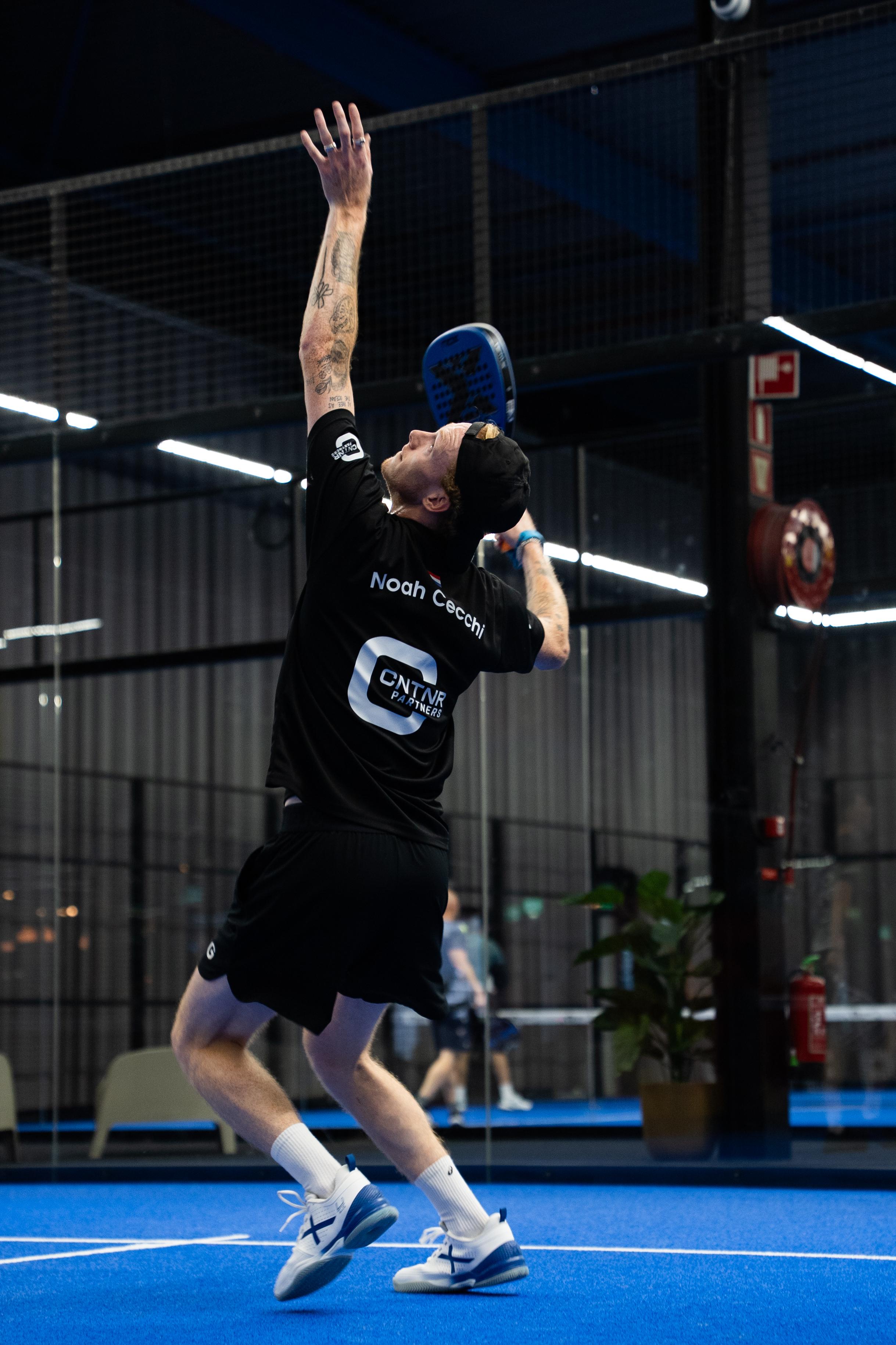 Noah playing padel